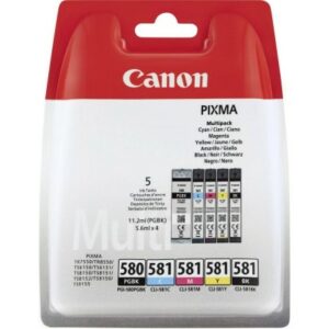 CANON CARTUCCE ORIGINALI CLI-581 BK/C/M/Y/K 2078C005