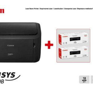 CANON STAMPANTE LASER B/N i-SENSYS LBP6030B CON 2 TONER ORIGINALI INCLUSI DA 1.600 PAG 8468B042