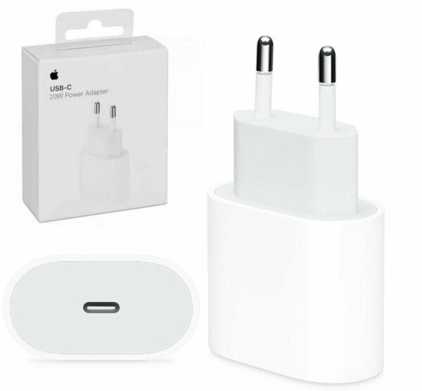 CARICABATTERIA DA RETE FAST CHARGE USB-C 20W A2347 APPLE MHJE3ZM/A