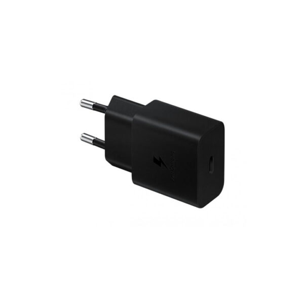 CARICABATTERIA DA RETE SAMSUNG SUPER FAST CHARGING 15W USB-C EP-T1510XBEGEU + CAVO TYPE-C BLACK