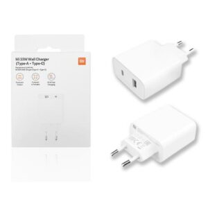 CARICABATTERIA DA RETE XIAOMI BHR4996GL 33W 2 PORTE USB-USB-C WHITE