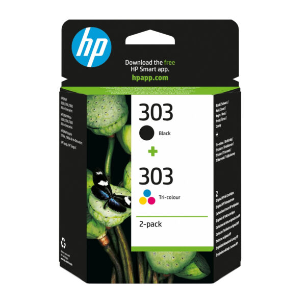 CARTUCCIA HP MULTIPACK 303 BK + 303 CL 3YM92AE