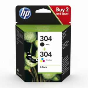 CARTUCCIA HP MULTIPACK 304 BK + 304 CL 3JB05AE