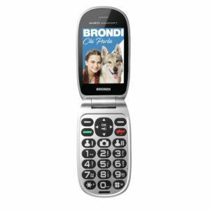 CELLULARE BRONDI AMICO COMFORT DUOS BLACK METAL ITALIA