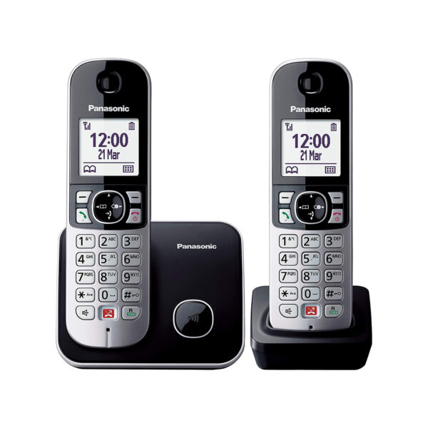 CORDLESS PANASONIC DUO KX-TG6852JTB BLACK