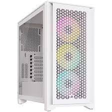 CORSAIR CASE MID-TOWER iCUE 4000D RGB AIRFLOW PANNELLO IN VETRO BIANCO NO ALIM 
CC-9011241-WW