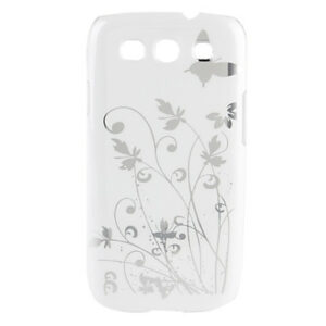 COVER IN PLASTICA BIANCA CON FANTASIA FLOREALE PER GALAXY S3 I9300