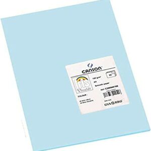 Canson Guarro Confezione Da 50 Cartoncini Iris A4 185g - 21x29,7cm - Colore Blu Cielo