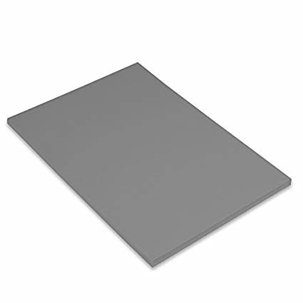 Canson Guarro Confezione da 50 Cartoncini Iris A4 da 185 g - 21x29,7 cm - Colore Grigio Piombo