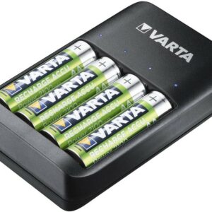 Carica Batterie + 4Pile Stilo Aa 2100 Mah Varta