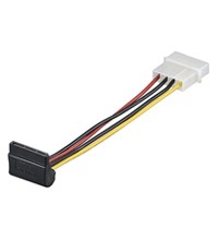 Cavo Adattatore Alimentazione Sata 15 Poli A 90 Gradi - 4 Pin Molex Cm. 15