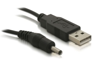 Cavo Alimentazione Usb Connettore Dc 3.5 X 1.35 Mm. Mt 1,50 Delock