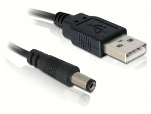 Cavo Alimentazione Usb Connettore Dc 5.5 X 2.1 Mm Mt 1 Delock