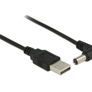 Cavo Di Alimentazione Usb Dc 5,5 X 2,10Mm 90° 1,5 Mt