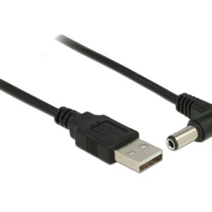 Cavo Di Alimentazione Usb Dc 5,5 X 2,50Mm 90° 1,5 Mt