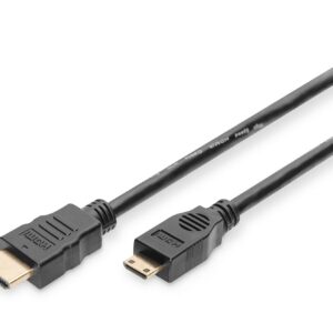 Cavo Di Connessione Con Connettori Hdmi Tipo "A" (19 Poli) /Mini Hdmi Maschio - Lunghezza Mt. 3