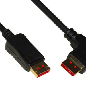 Cavo Di Connessione Displayport 1.4 8K Mt 1,8 Connettore Angolato A Destra