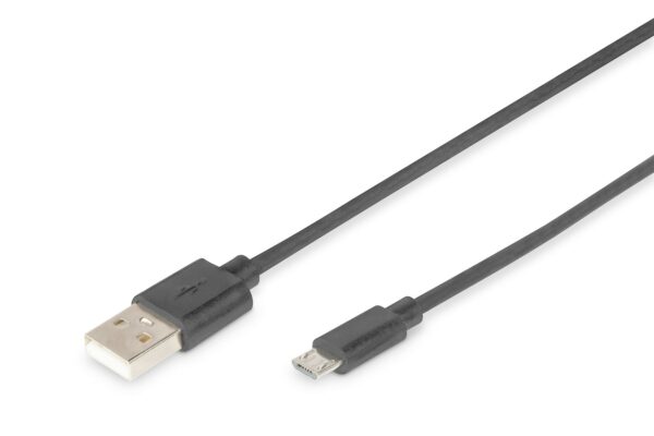 Cavo Di Connessione Usb - Micro Usb "B" - Lunghezza Mt. 1,8 Non Schermato