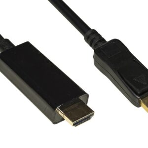 Cavo Displayport 1.4 - Hdmi 2.0 Contatti Dorati 4Kx2K 60Hz 18Gbps Hdr Rgb 4:4:4 Doppia Schermatura Mt 10