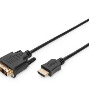 Cavo Hdmi 19 Poli Tipo A Maschio - Dvi-D 18+1 Poli Maschio Mt 2