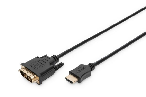 Cavo Hdmi 19 Poli Tipo A Maschio - Dvi-D 18+1 Poli Maschio Mt 2