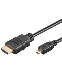 Cavo Hdmi High Speed With Ethernet Connettori Micro Hdmi "D" Maschio/ Hdmi "A" Maschio Mt. 3