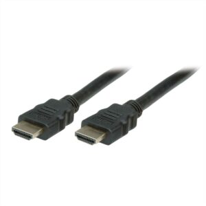 Cavo Hdmi+Ethernet 4K 1Mt M/M Bk