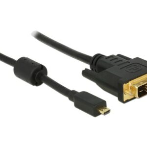 Cavo Micro Hdmi D Maschio - Dvi 24+1 Maschio Mt 2 Delock