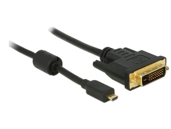 Cavo Micro Hdmi D Maschio - Dvi 24+1 Maschio Mt 2 Delock