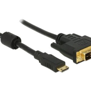 Cavo Mini Hdmi C Maschio - Dvi 24+1 Maschio Mt 2 Delock