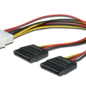 Cavo Splitter 1 X Molex Maschio - 2 X Sata Femmina Cm 15