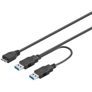 Cavo Splitter Alimentazione Usb 3.0 Connettori 2Xa - 1X Micro B