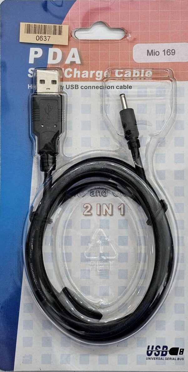 Cavo USB PDA Hotsync & Charger per Mitac MIO 169 268 269 136