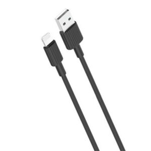 Cavo USB in silicone XO NB156 - Lightning - 2.4A - 1m - Colore nero