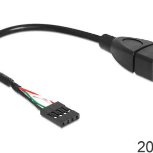 Cavo Usb 2.0 Connettore Femmina - 4 Pin Per Piastra Madre Cm. 20