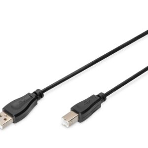 Cavo Usb 2.0 Connettori A-B, Lunghezza Mt. 1 Colore Nero