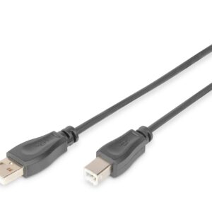 Cavo Usb 2.0 Connettori A-B, Lunghezza Mt. 1,80 Colore Nero