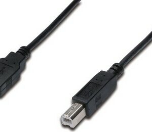 Cavo Usb 2.0 Connettori A-B, Lunghezza Mt. 3 Colore Nero