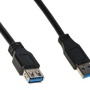 Cavo Usb 3.0 A-A 5Mt M/F Prolunga Bk In Rame