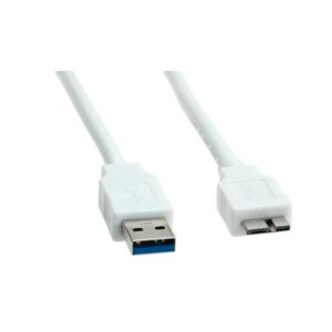 Cavo Usb 3.0 Connettori Usb A - Micro Usb "B" Mt. 3 Colore Bianco