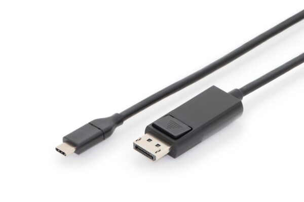 Cavo Usb Tipo-C / Displayport Maschio/Maschio 2 Mt 4K/60Hz, 32,4 Gb Nero