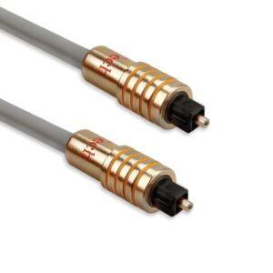 Cavo audio fibra ottica digitale Toslink placcato oro 5mt