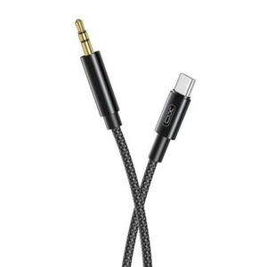 Cavo intrecciato XO da USB-C maschio a mini jack da 3,5 mm maschio - Lunghezza 1 m