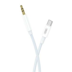 Cavo intrecciato XO da USB-C maschio a mini jack da 3,5 mm maschio - Lunghezza 1 m