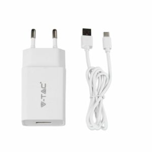 Charging Set with Travel Adapter Type C USB Cable White