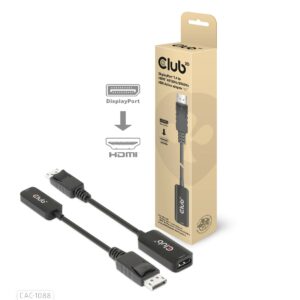 Club 3D Adattatore Displayport 1.4 To Hdmi 4K 120Hz M/F