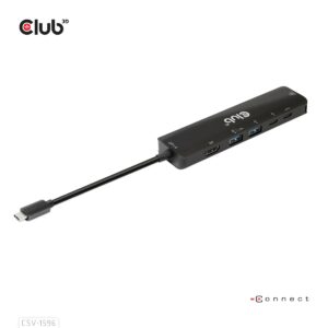 Club 3D Hub Usb Gen1 Type-C, 6-In-1  Hdmi 8K30Hz-4K120Hz, 2Xusb Type-A, Rj45  2Xusb Type-C, Data E P