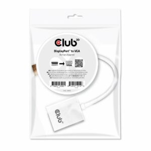 Club3D Adattatore Attivo Display Port 1.1A Male To Vga Female