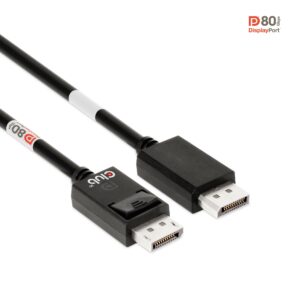 Club3D Cavo Displayport 2.1 Bi-Directional Vesa Dp80 4K120Hz, 8K60Hz Or 10K30Hz M/M 1.2M/3.94Ft