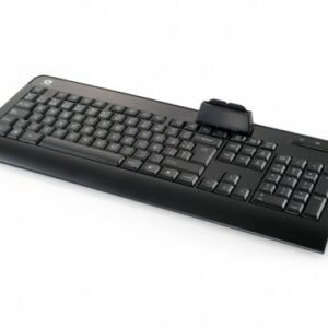 Conceptronic CKBESMARTID tastiera USB QWERTY Spagnolo Nero